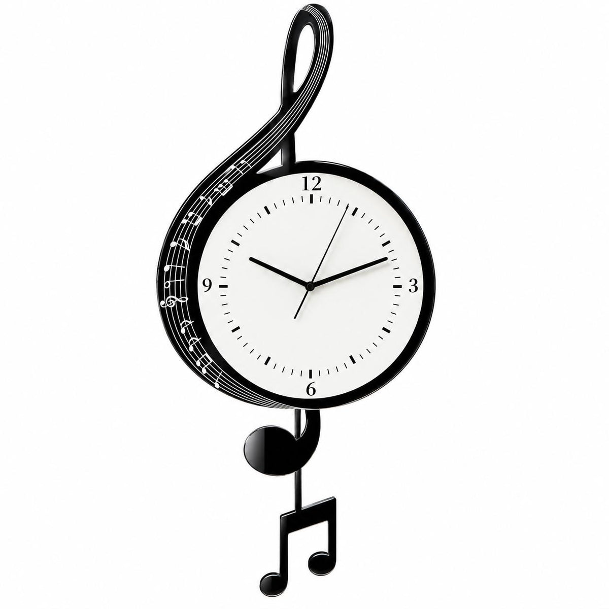 Horloge Murale Design Acrylique | Piano