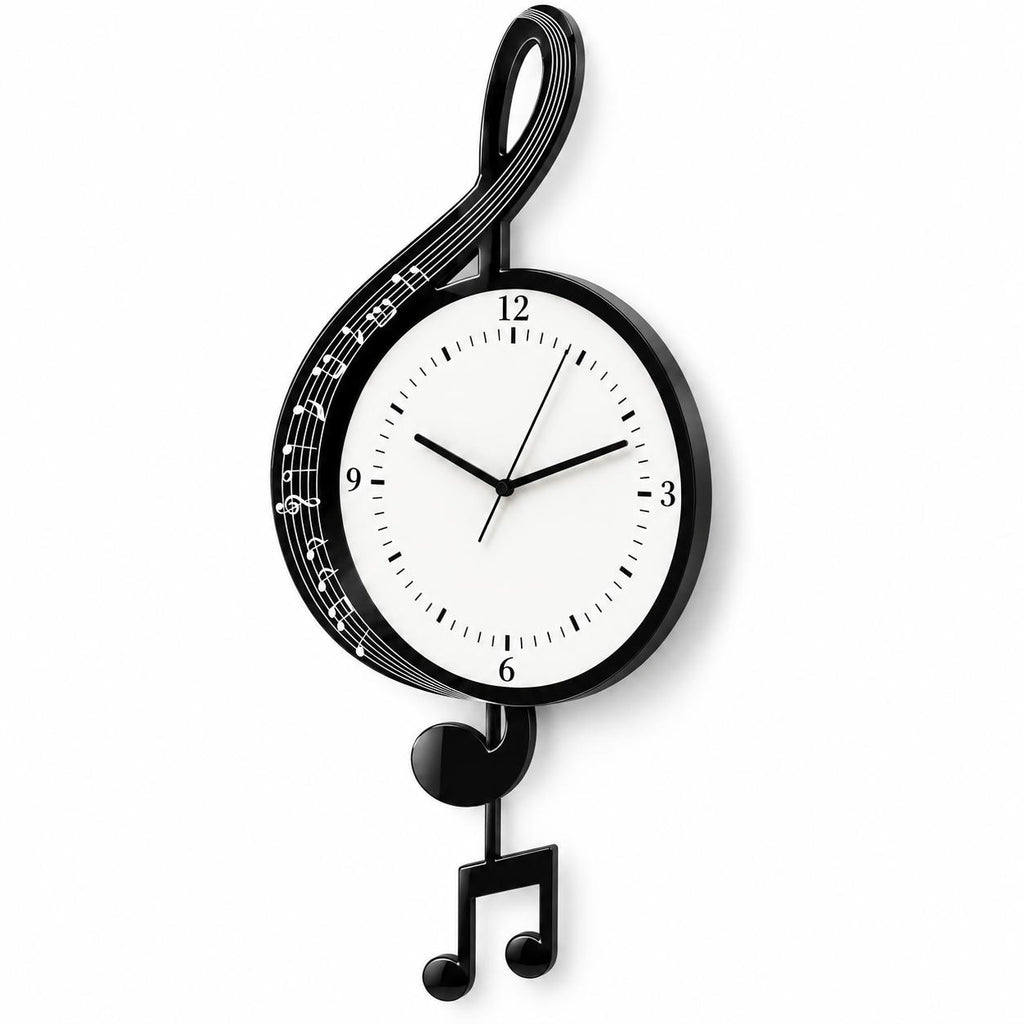 Horloge Murale Design Acrylique | Piano