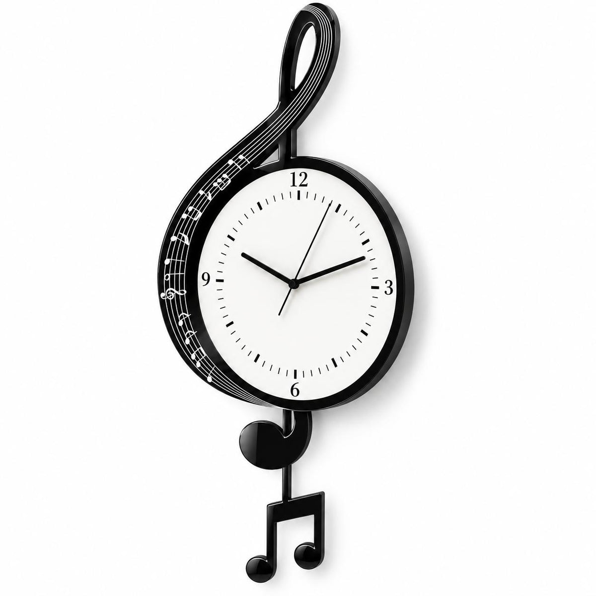 Horloge Murale Design Acrylique | Piano