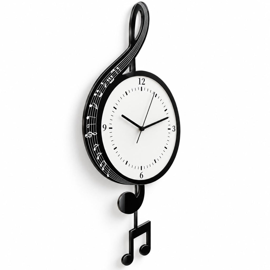 Horloge Murale Design Acrylique | Piano