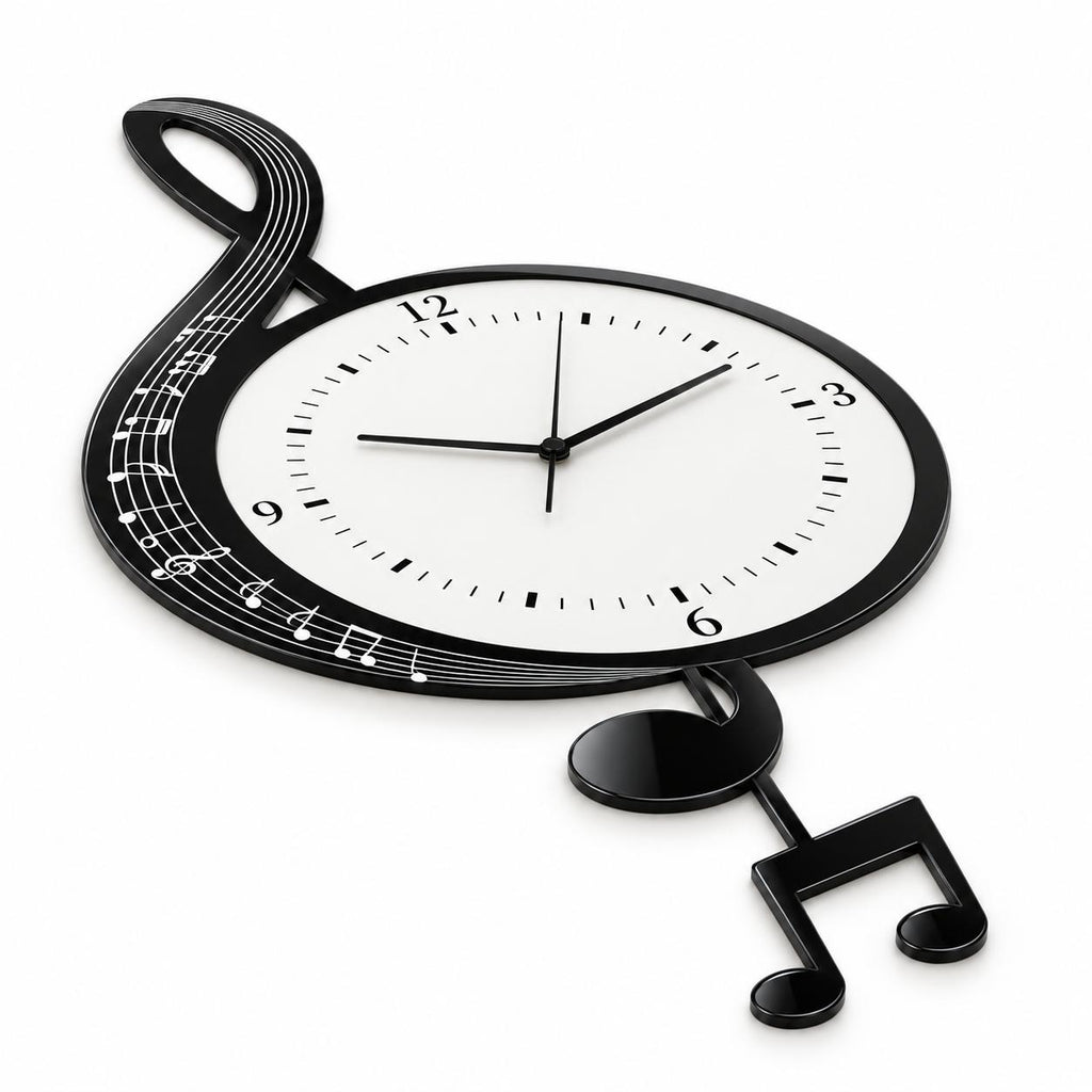 Horloge Murale Design Acrylique | Piano
