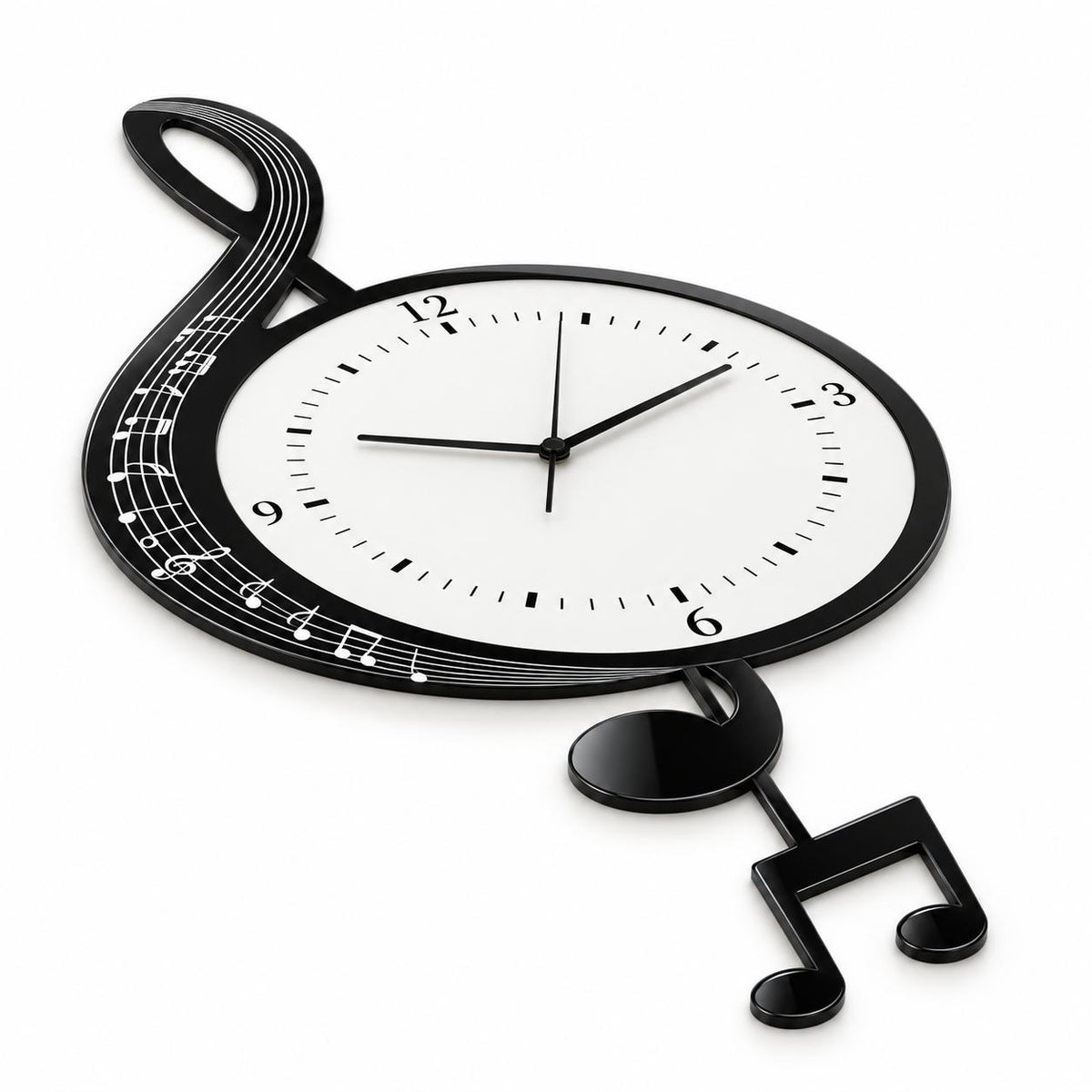 Horloge Murale Design Acrylique | Piano
