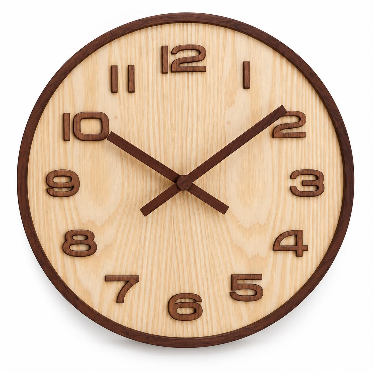 Horloge Murale Moderne Bois | Biscuit