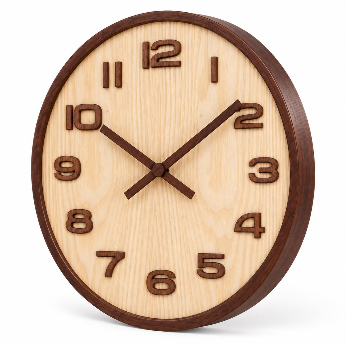 Horloge Murale Moderne Bois | Biscuit