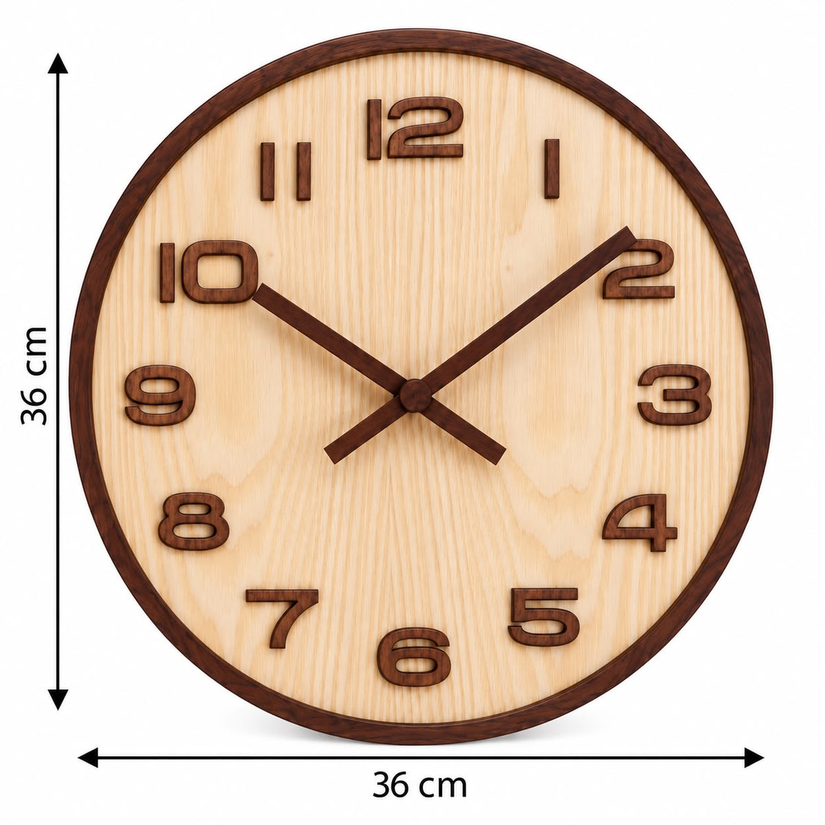Horloge Murale Moderne Bois | Biscuit