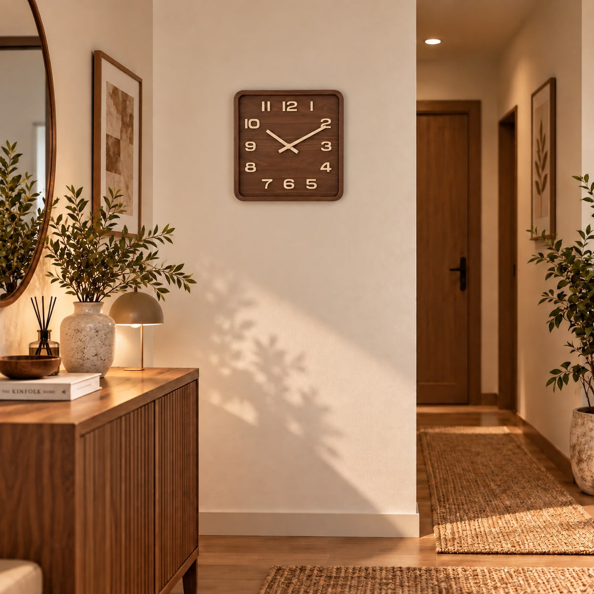 Horloge Murale Moderne Bois | Brownie