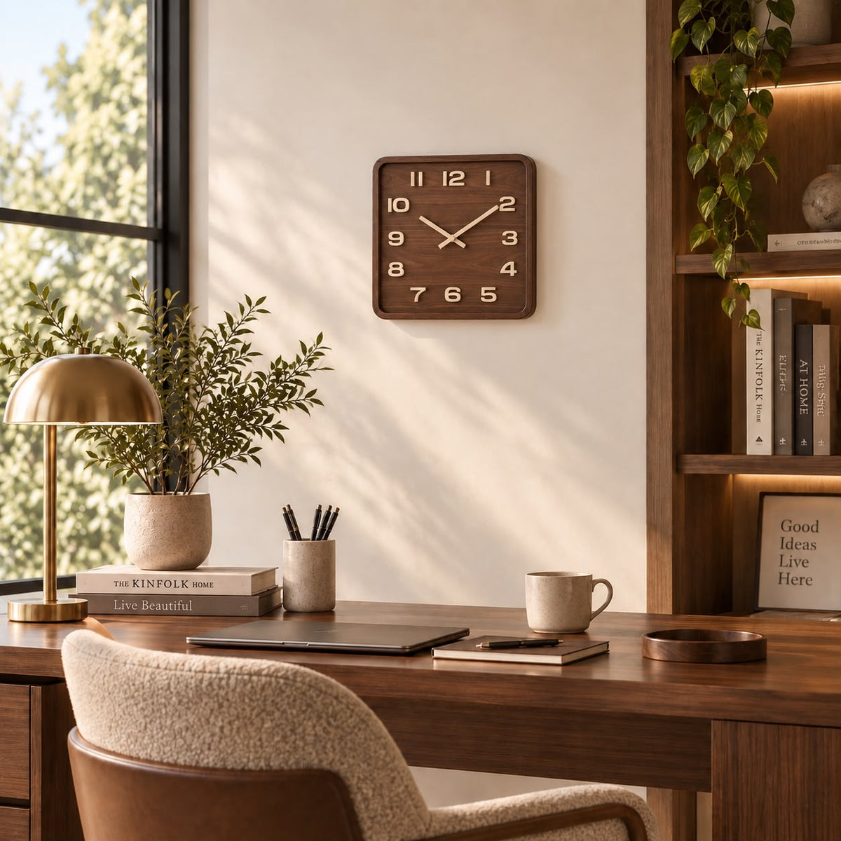 Horloge Murale Moderne Bois | Brownie