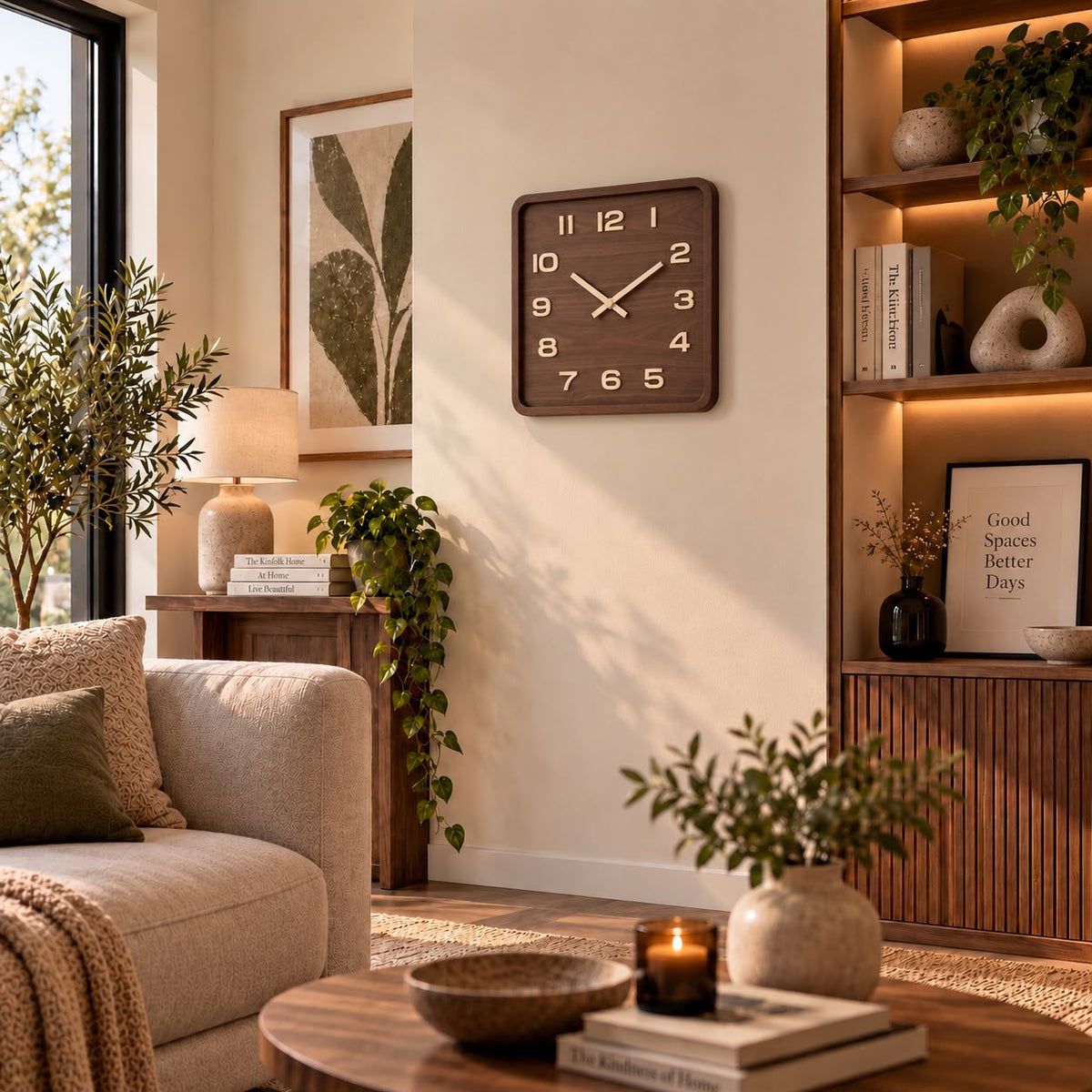Horloge Murale Moderne Bois | Brownie