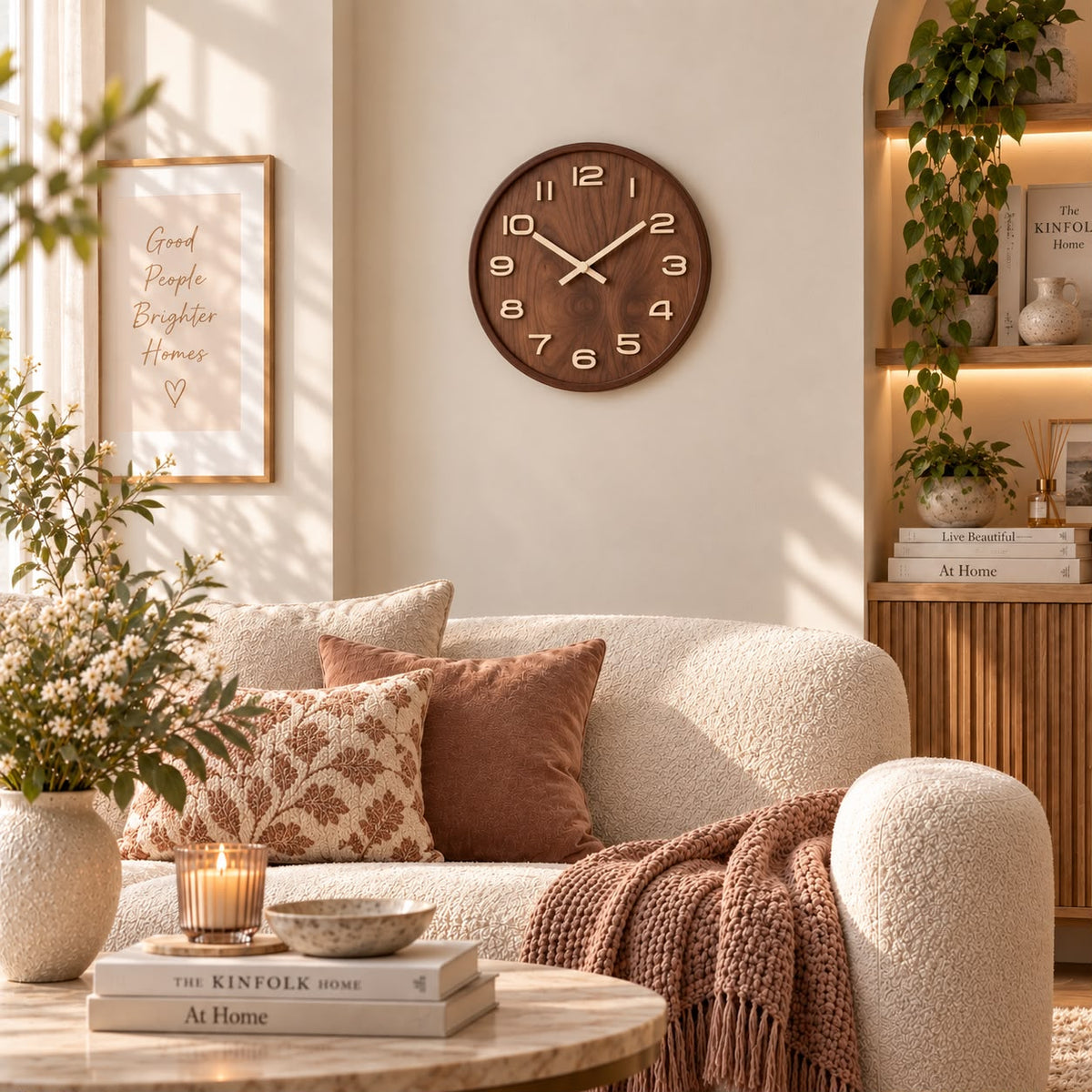 Horloge Murale Moderne Bois | Cacao