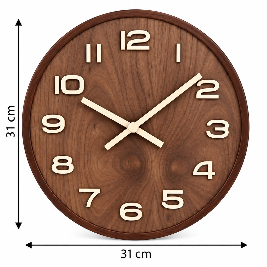Horloge Murale Moderne Bois | Cacao