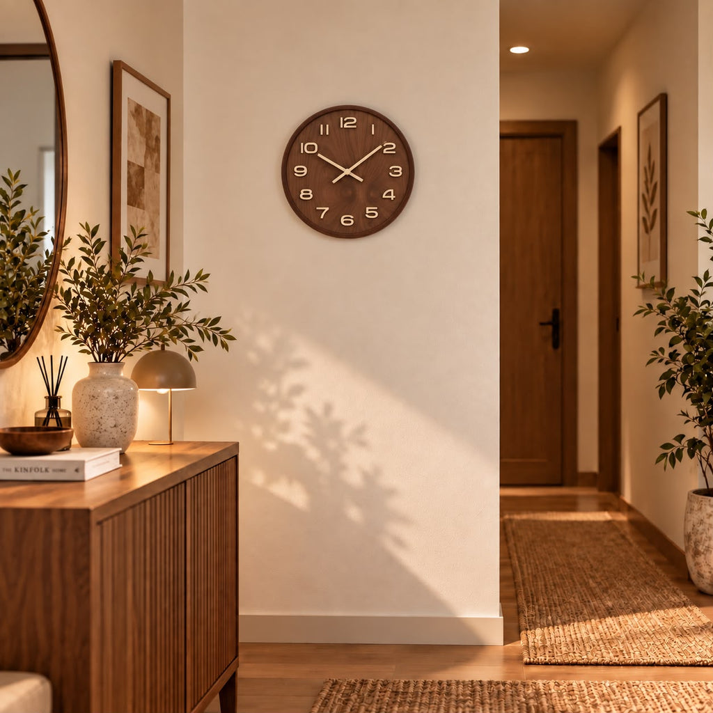 Horloge Murale Moderne Bois | Cacao