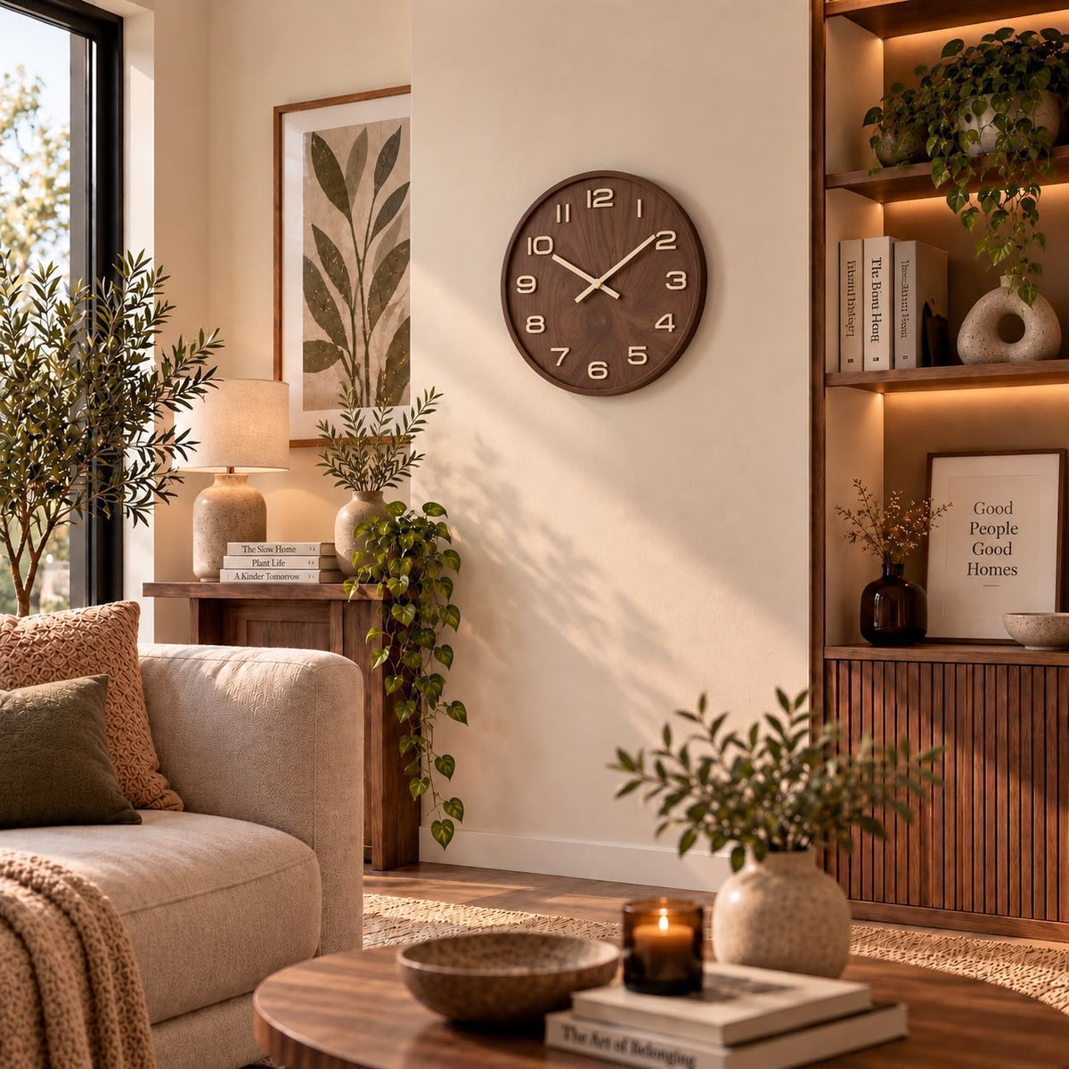 Horloge Murale Moderne Bois | Cacao