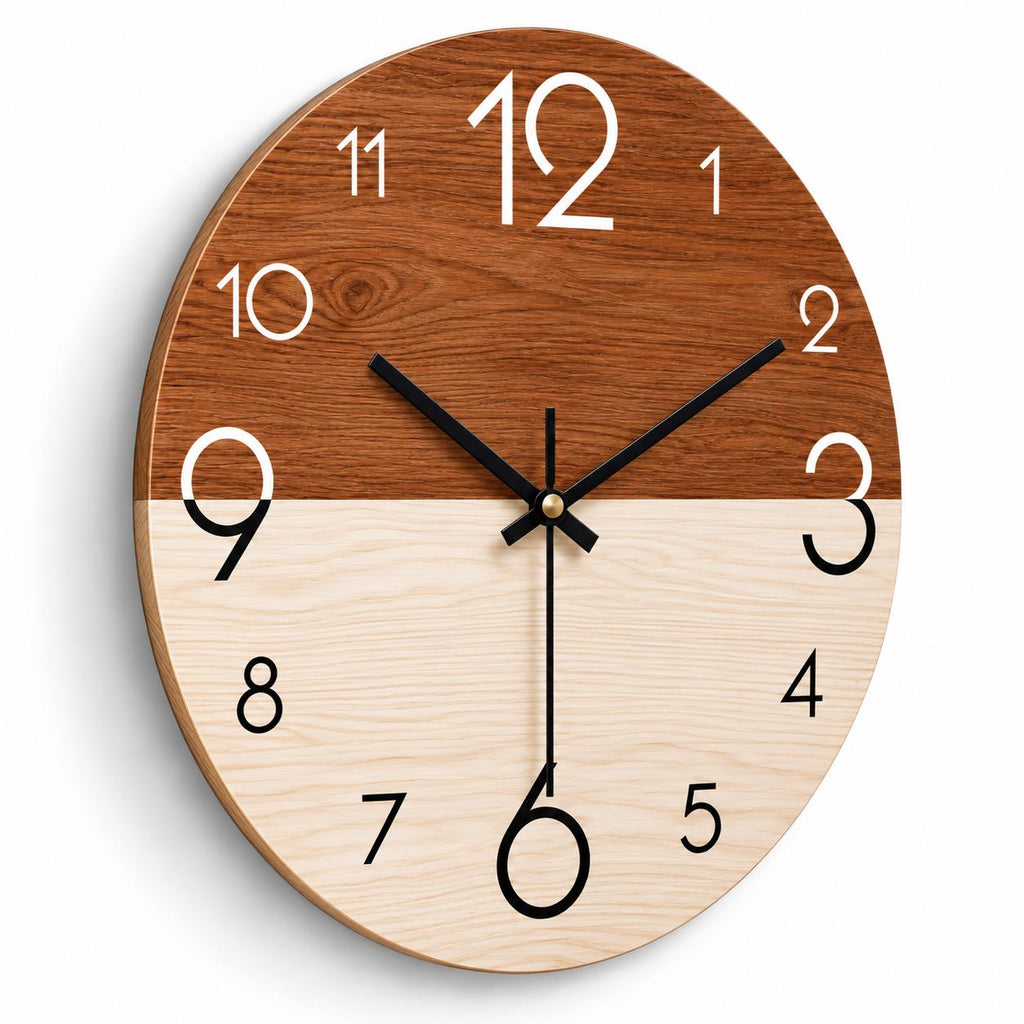 Horloge Murale Design Bois | Cèdre