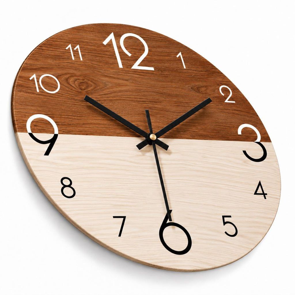 Horloge Murale Design Bois | Cèdre