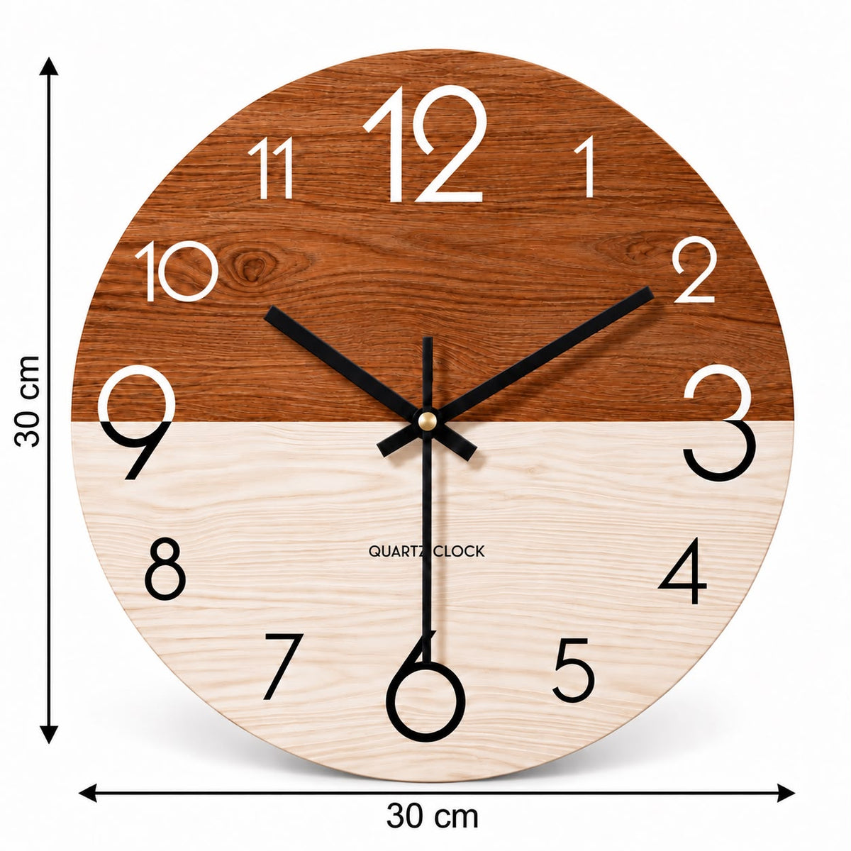 Horloge Murale Design Bois | Cèdre