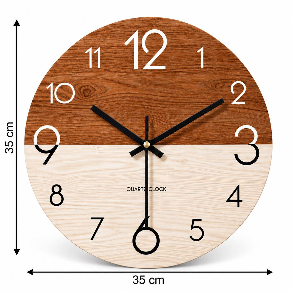 Horloge Murale Design Bois | Cèdre