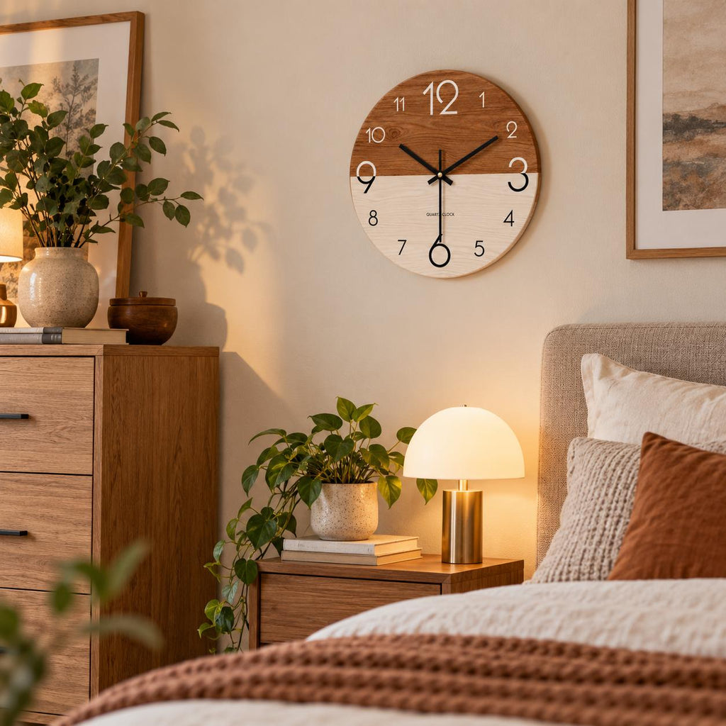 Horloge Murale Design Bois | Cèdre