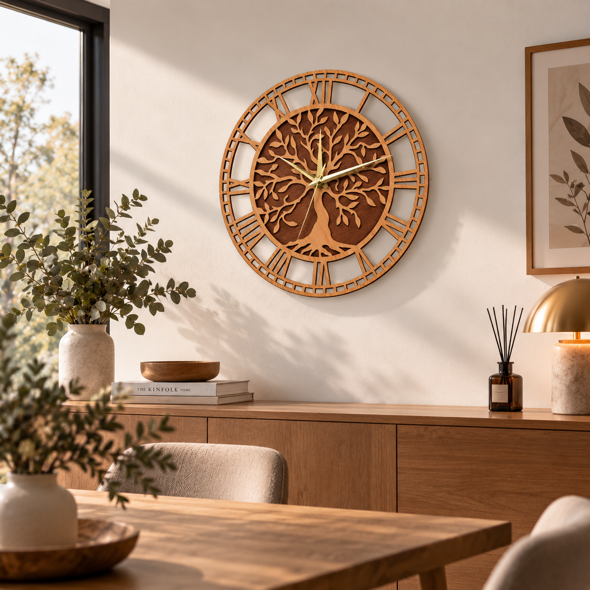 Horloge Murale Design Bois | Eden