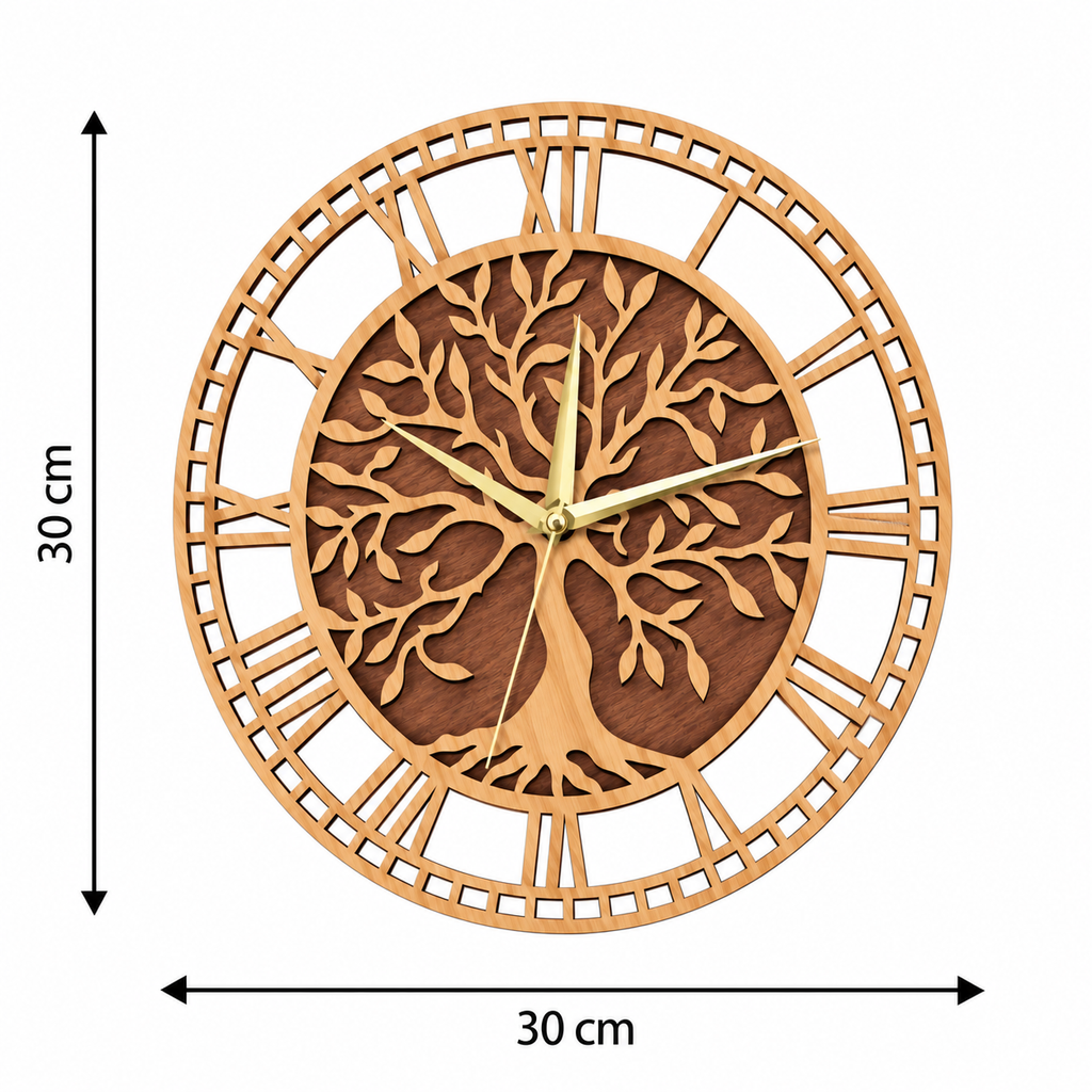 Horloge Murale Design Bois | Eden