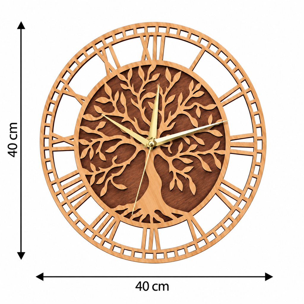 Horloge Murale Design Bois | Eden