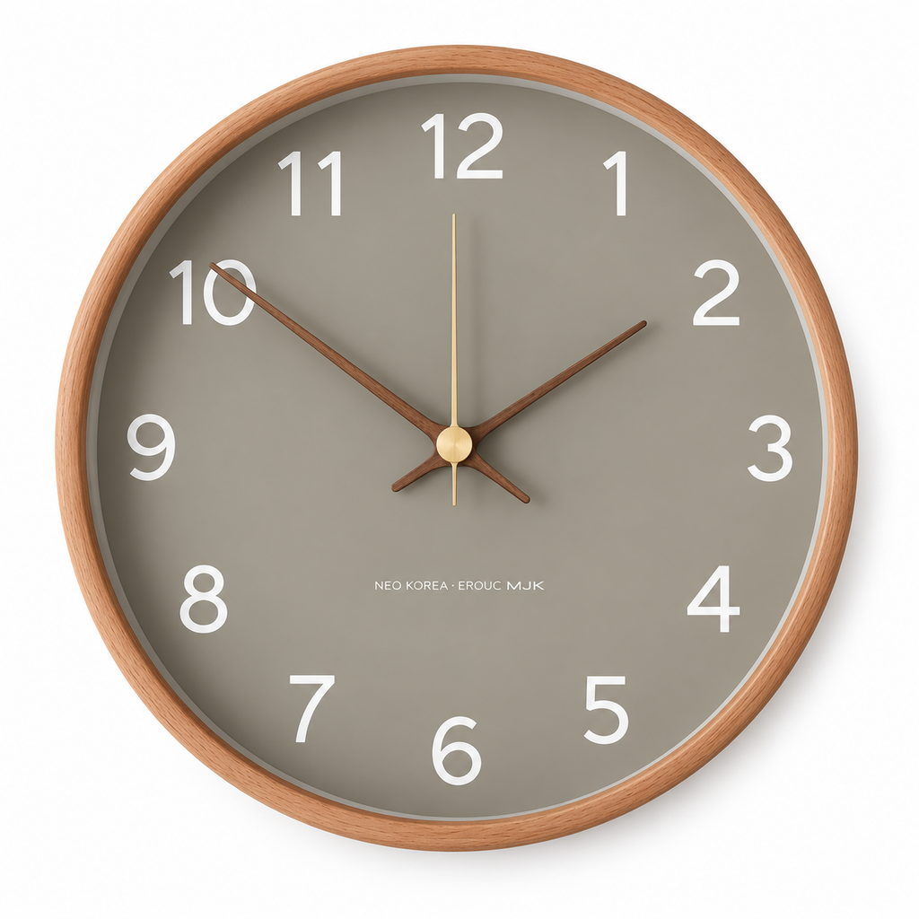 Horloge Murale Moderne Bois | Elio