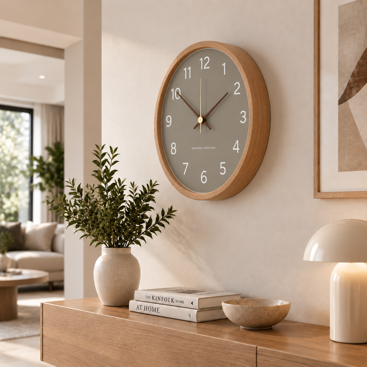 Horloge Murale Moderne Bois | Elio