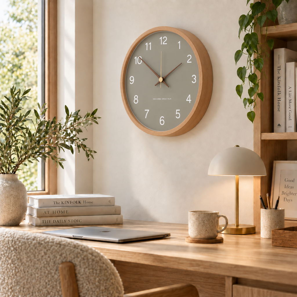 Horloge Murale Moderne Bois | Elio