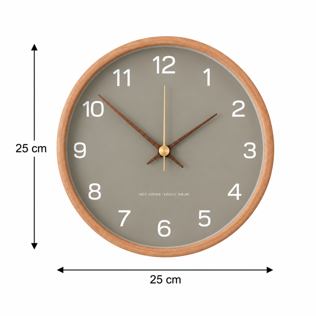 Horloge Murale Moderne Bois | Elio