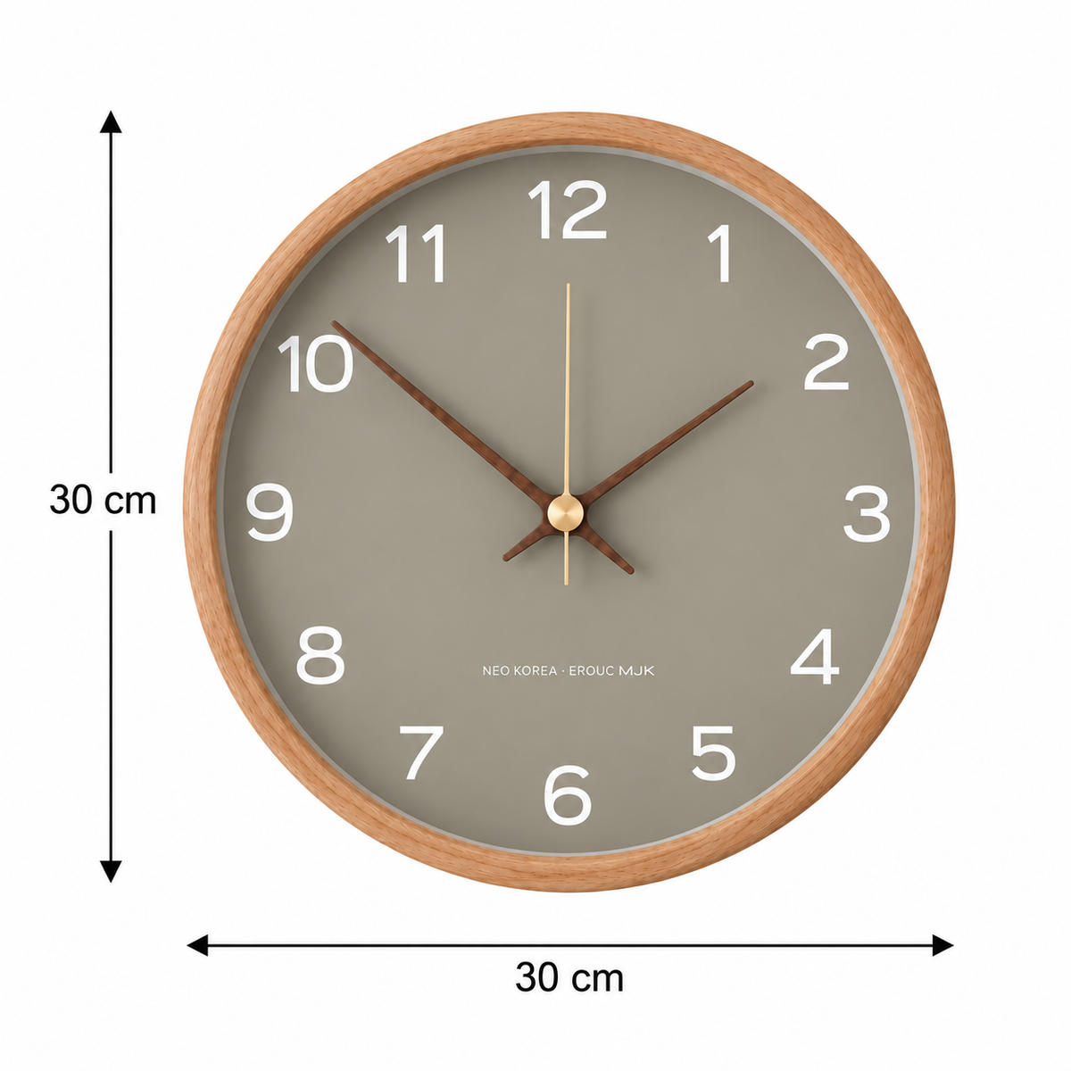 Horloge Murale Moderne Bois | Elio
