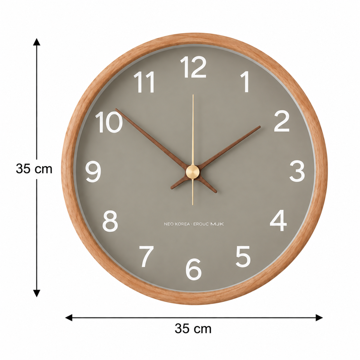 Horloge Murale Moderne Bois | Elio