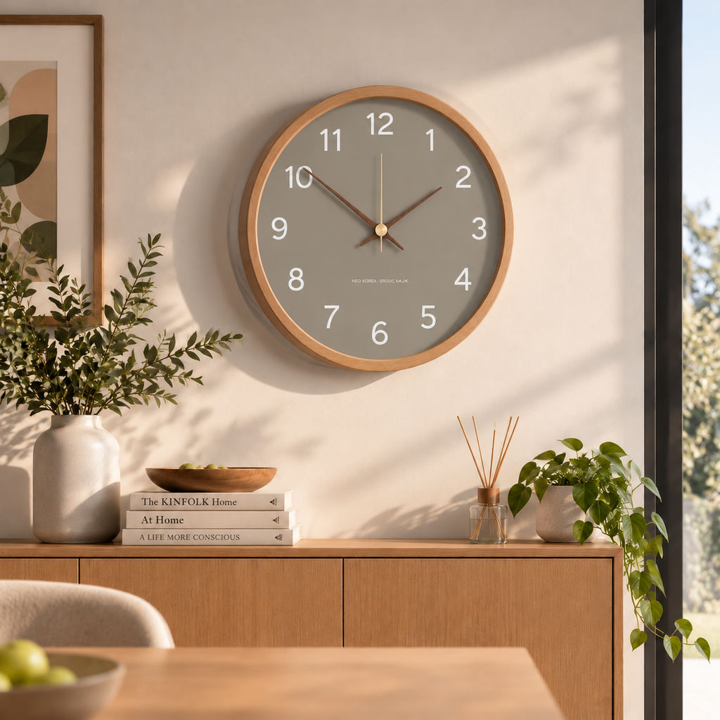 Horloge Murale Moderne Bois | Elio
