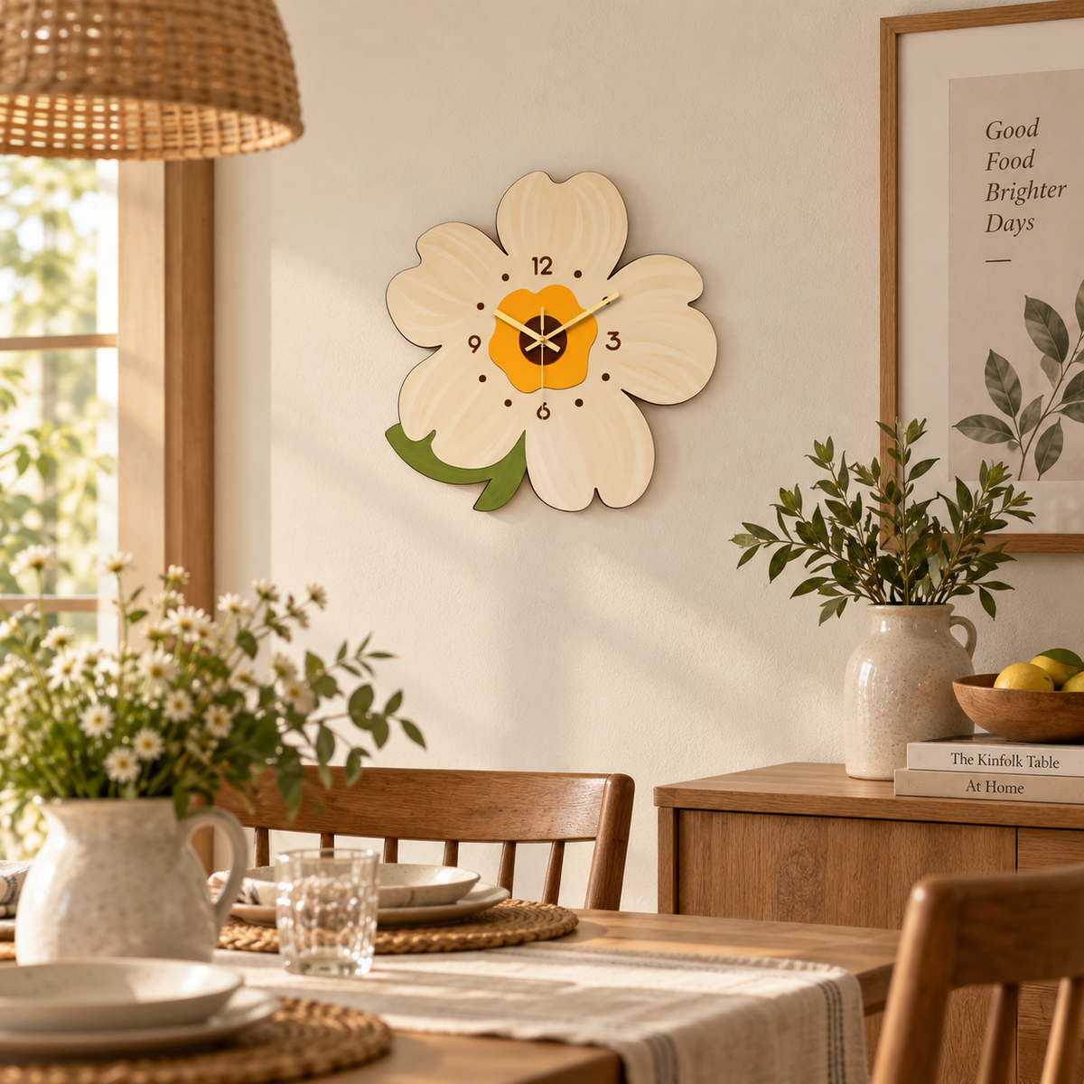 Horloge Murale Design Bois | Flora