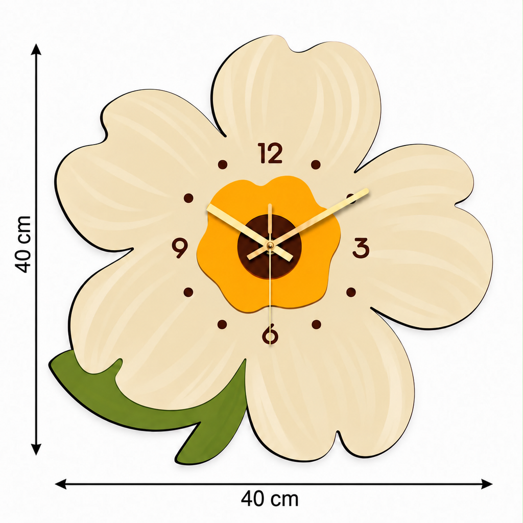 Horloge Murale Design Bois | Flora