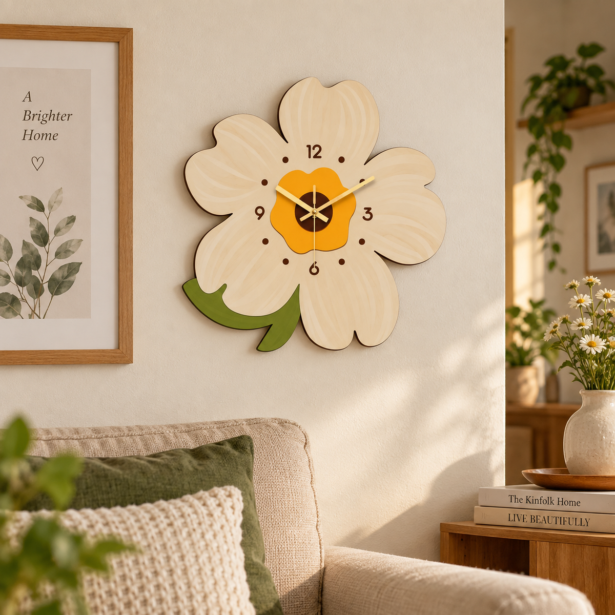 Horloge Murale Design Bois | Flora