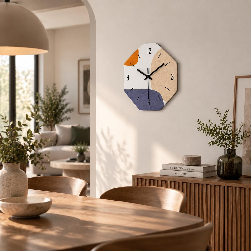 Horloge Murale Design Bois | Geometric