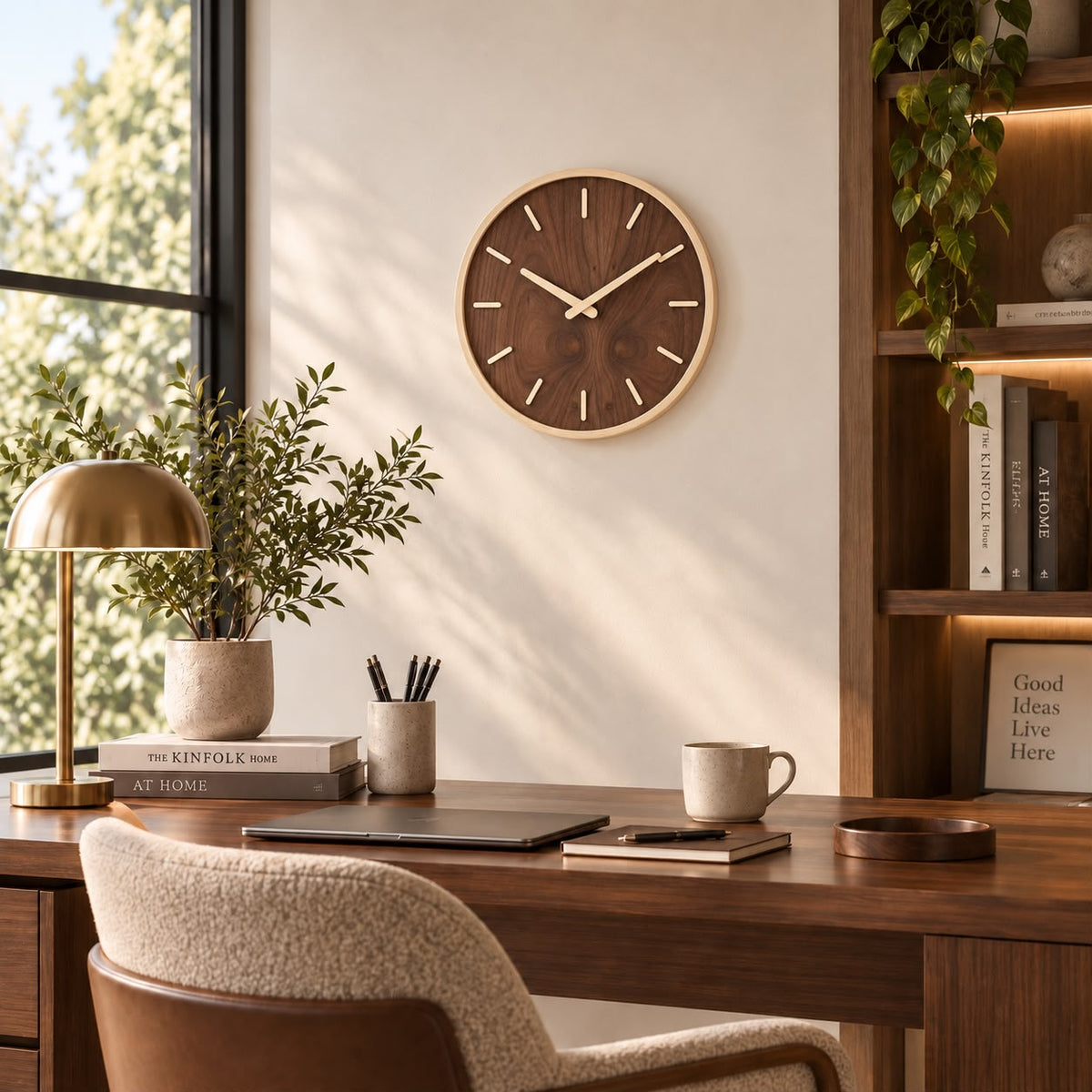 Horloge Murale Moderne Bois | Moka