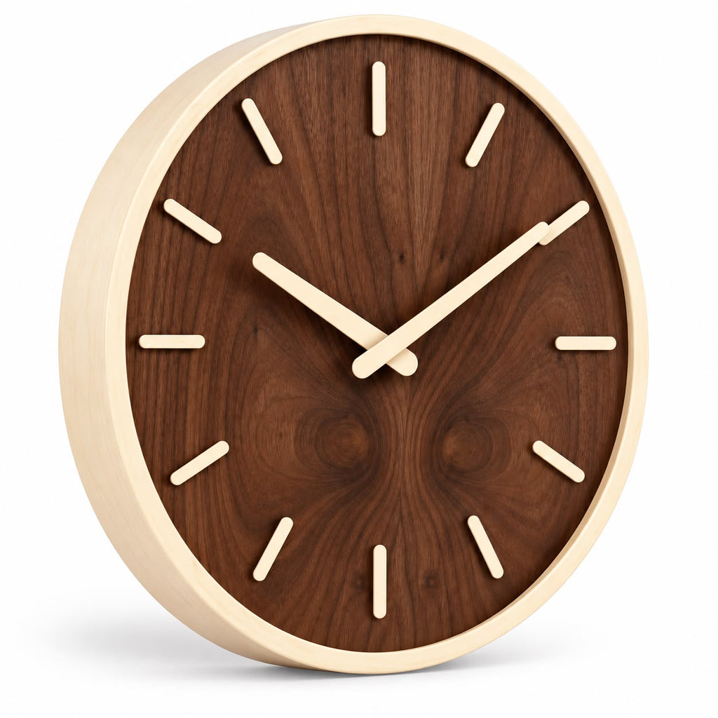 Horloge Murale Moderne Bois | Moka