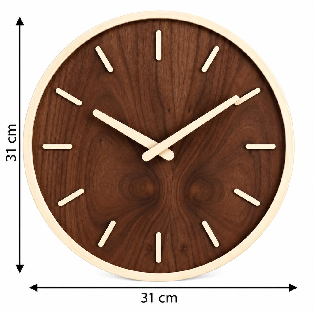 Horloge Murale Moderne Bois | Moka