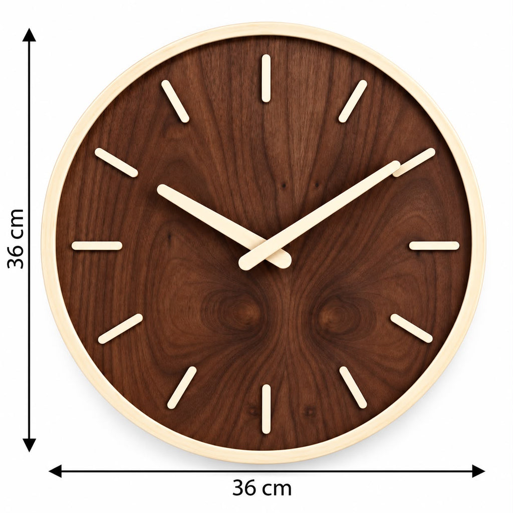 Horloge Murale Moderne Bois | Moka