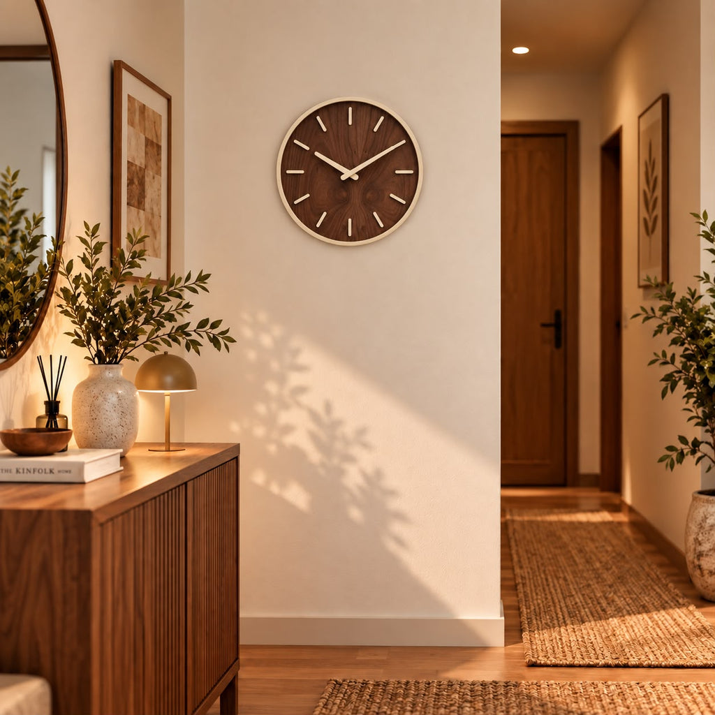 Horloge Murale Moderne Bois | Moka