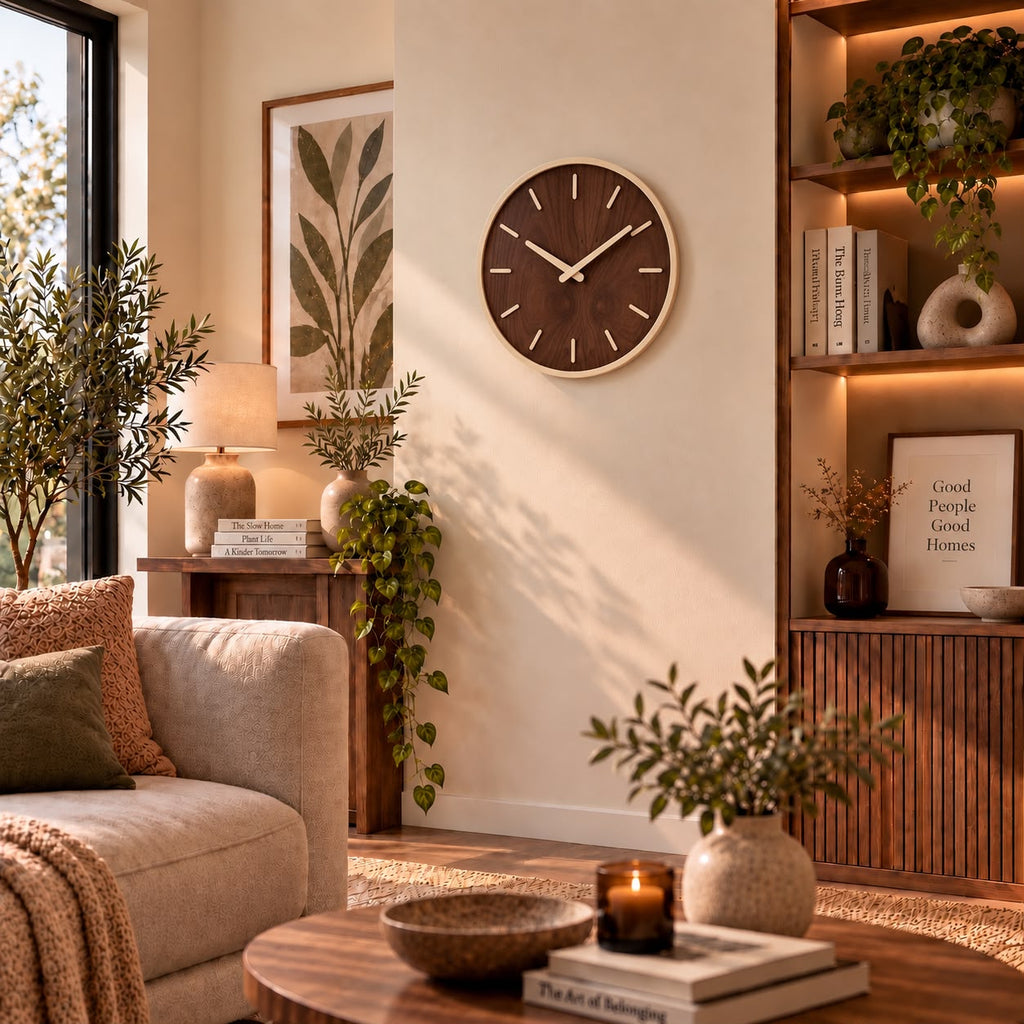 Horloge Murale Moderne Bois | Moka