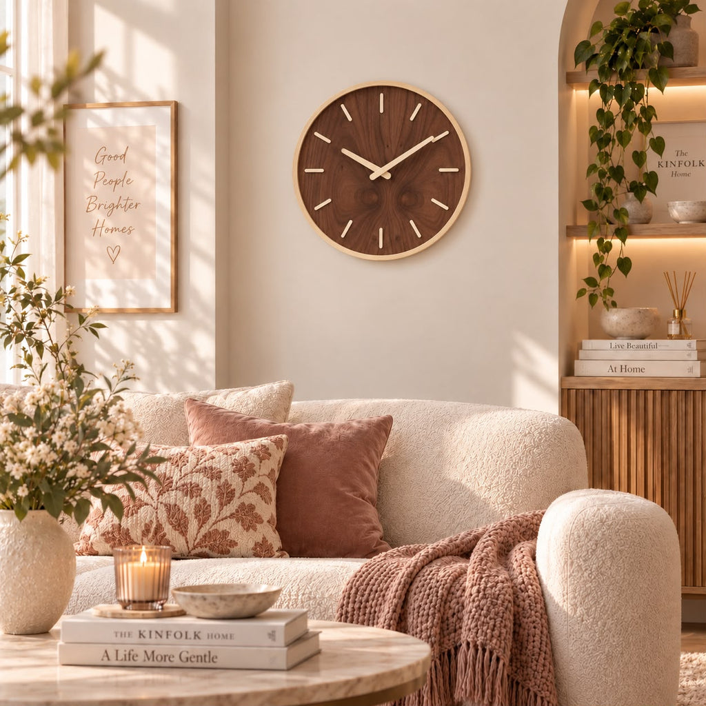 Horloge Murale Moderne Bois | Moka