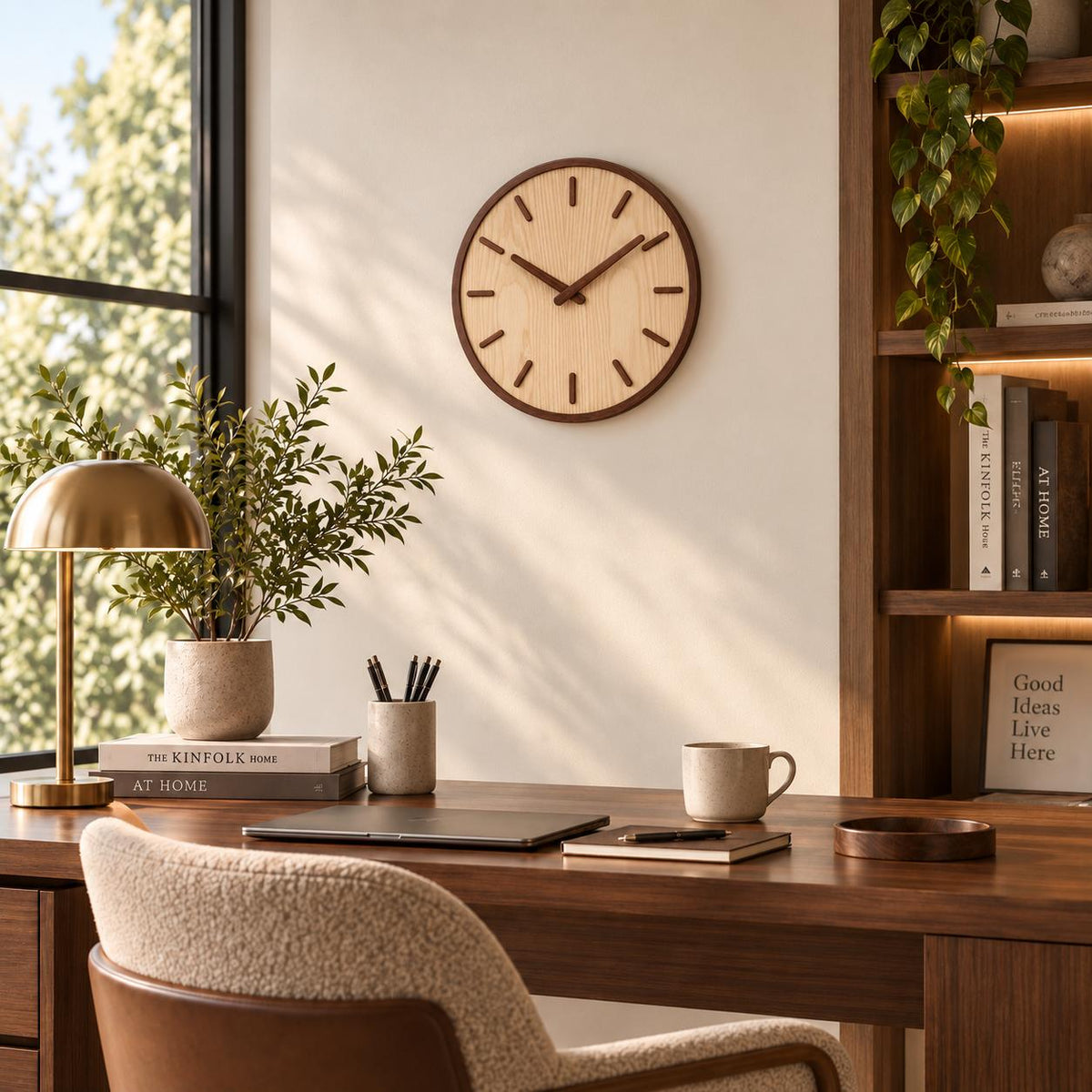 Horloge Murale Moderne Bois | Natura