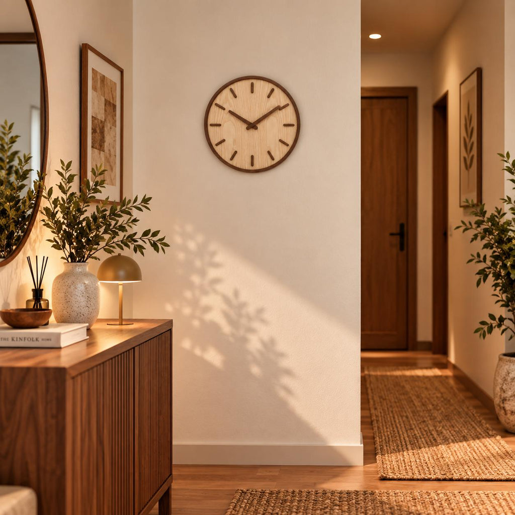 Horloge Murale Moderne Bois | Natura