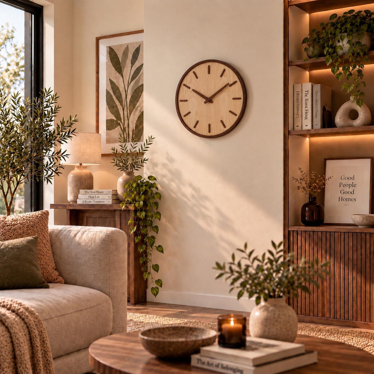 Horloge Murale Moderne Bois | Natura
