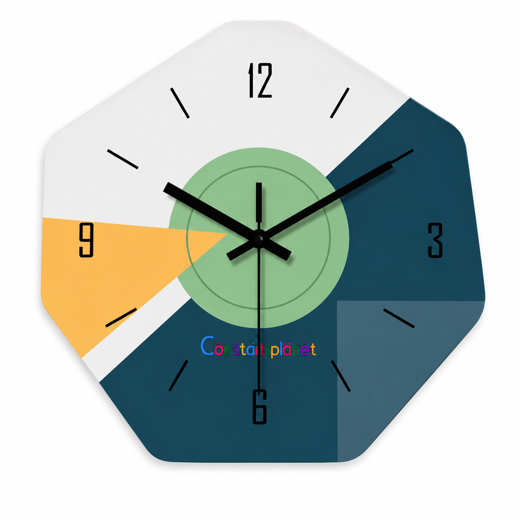 Horloge Murale Design Bois | Polygon