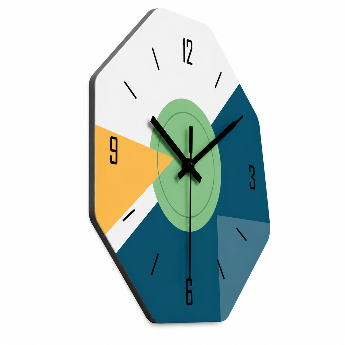 Horloge Murale Design Bois | Polygon