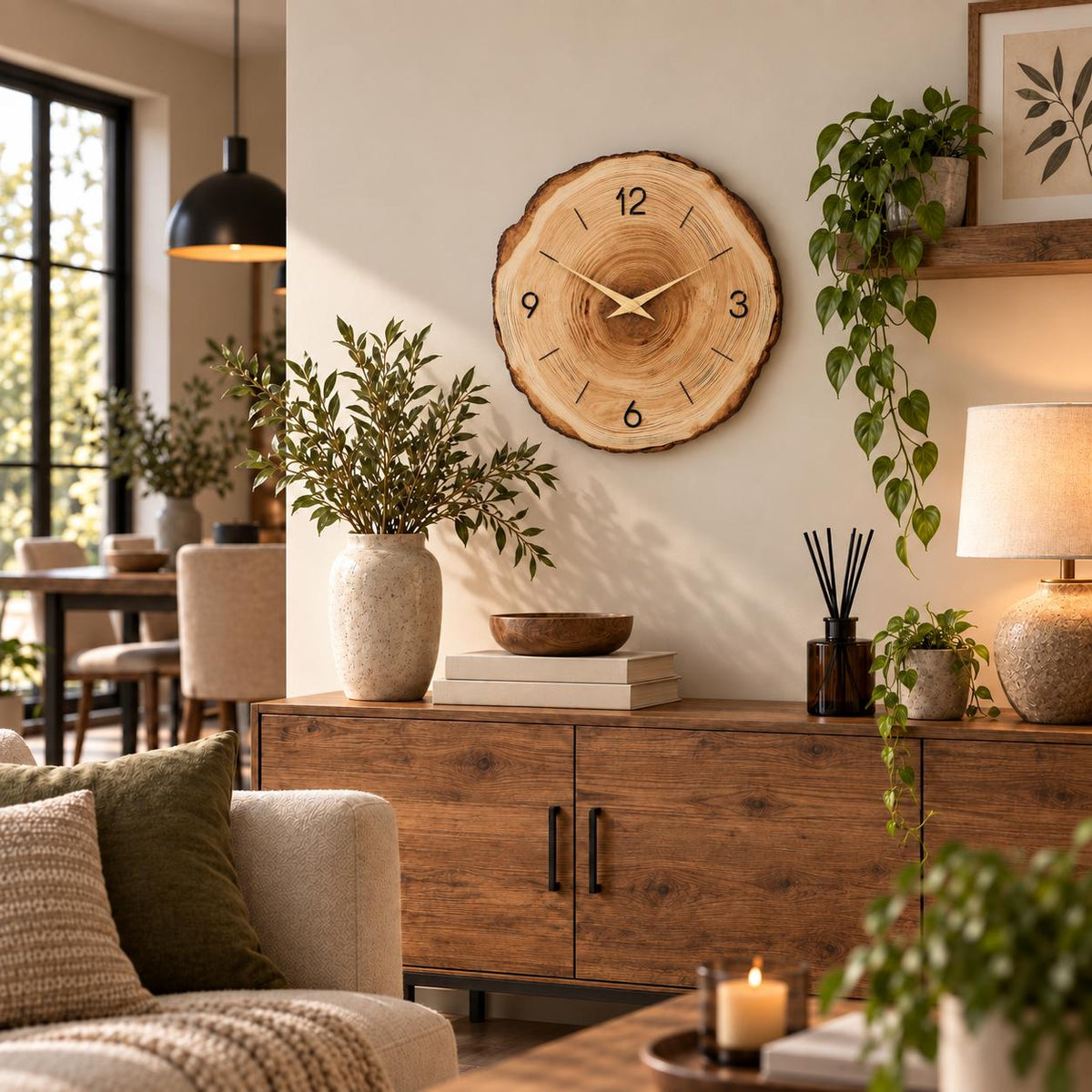 Horloge Murale Design Bois | Sapin