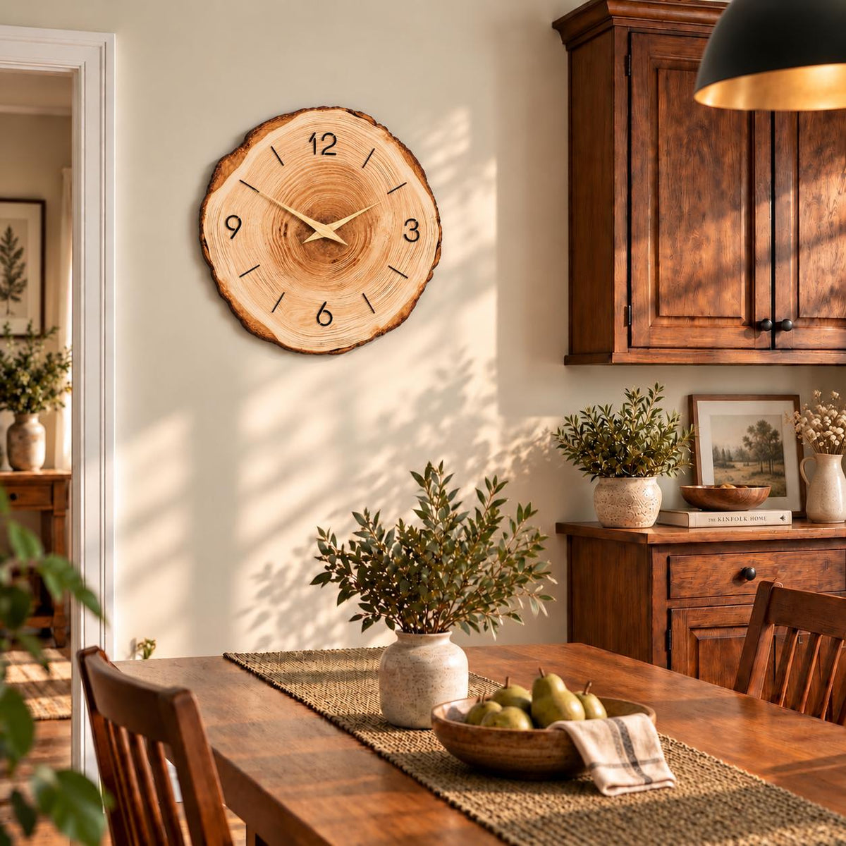 Horloge Murale Design Bois | Sapin