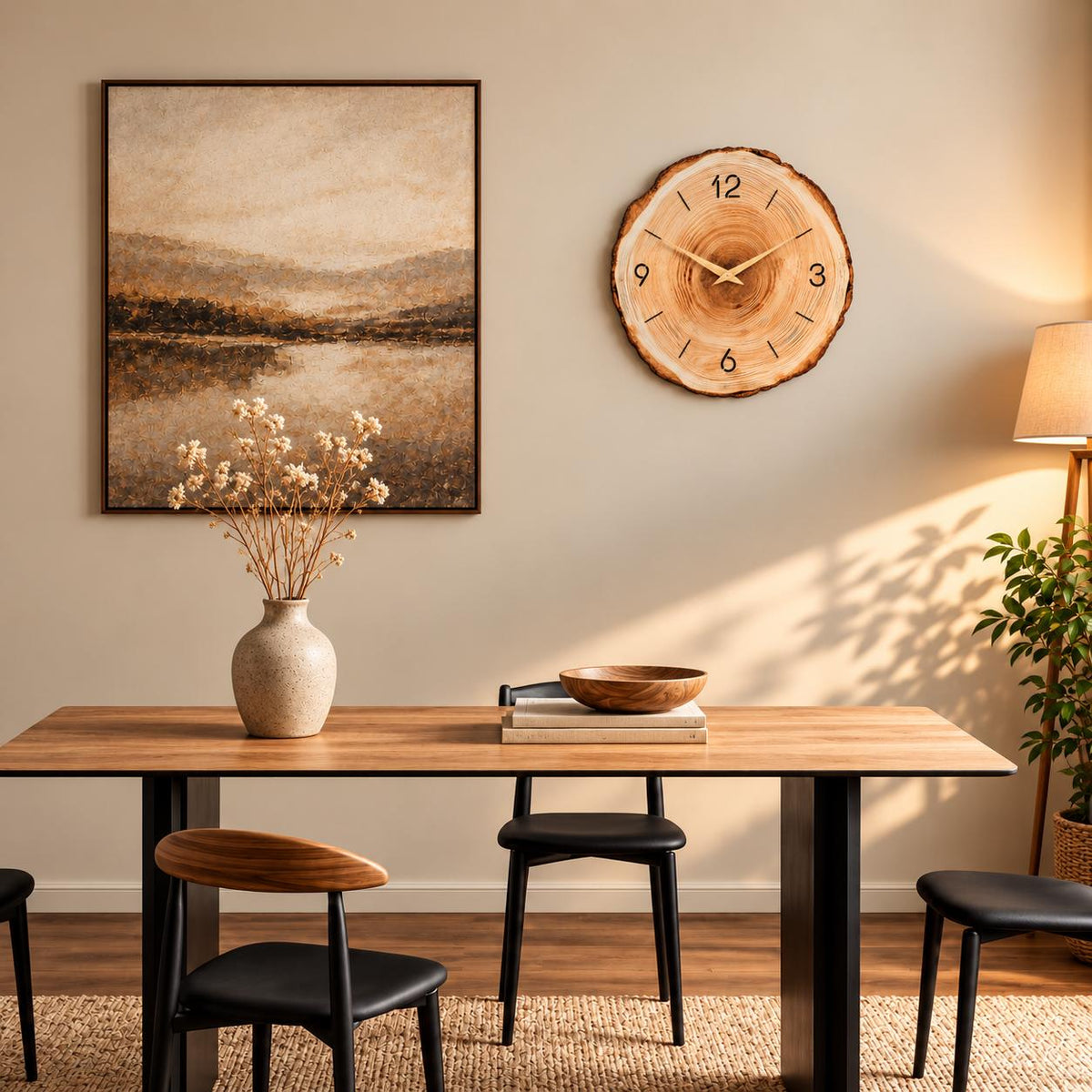 Horloge Murale Design Bois | Sapin